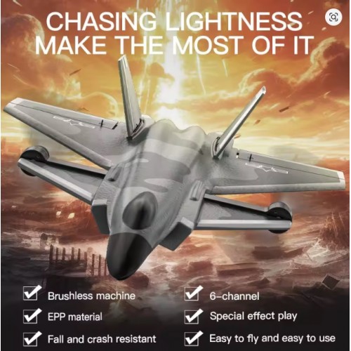 J20 KF700 RC Plane 2.4G 6CH Brushless Fighter Jet | One-Key Aerobatics